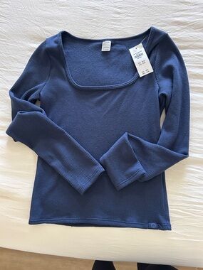 Gilly Hicks waffle knit square long sleeve